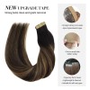 Doores Extensiones Cabello Real 14in Balayage Natural A Castañ 50gr