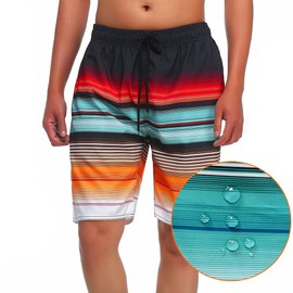 MILANKERR MEN'S SWIM TRUNK,Orange,X-Large