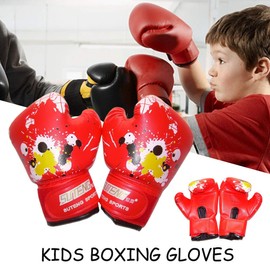 Kids Boxing Gloves 1 Pair Junior PU Leather Training Gloves for Age 2 to 11 Years Old Boys Girls Fighting Gloves for Punching Bag,Kickboxing