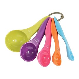 R&M International Colorful Measuring Spoons, 5-Piece Set