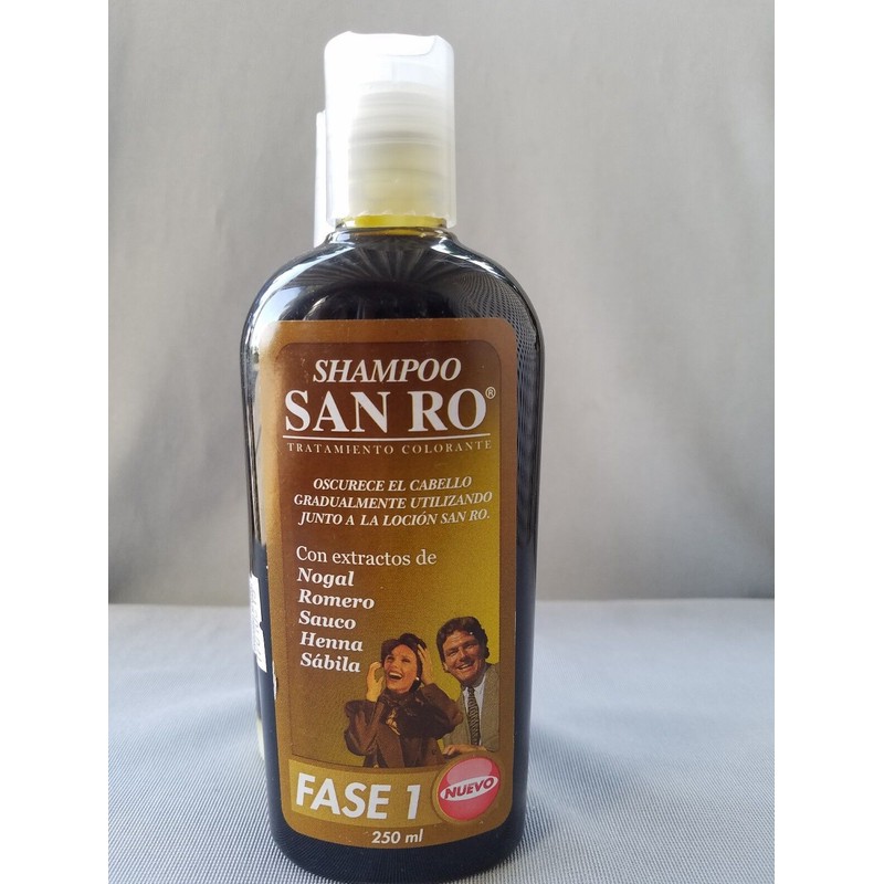 SAN RO Gray Hair Shampoo & Hair Lotion Coloring Treatment~Herb