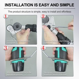 Jikbeed Metal Nibbler Drill Attachment - Electric Drill Shears Attachment Cutter Nibbler, Sheet Metal Cutter Tool Adapter, Specifically Designed for Cutting Flat Metal Sheets of 21 Gauge and Below