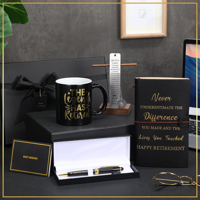 Shellwei 6 Pcs Retirement Gifts for Men 11 oz Mug