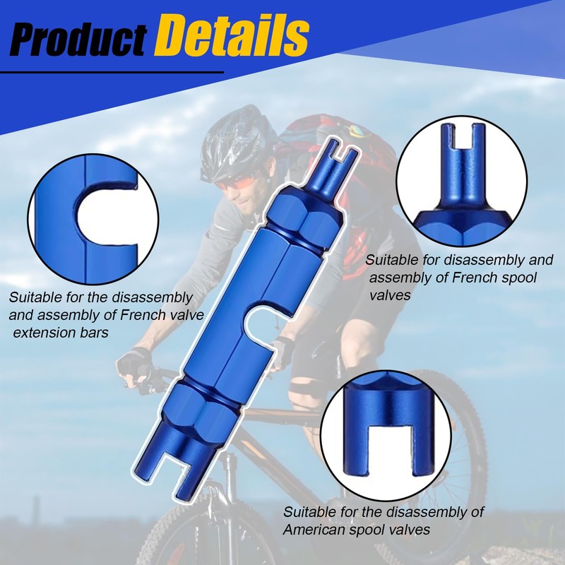 DERJDISF DERJDISF Bicycle Presta Valve - 30Piece Presta Valve Adapter
