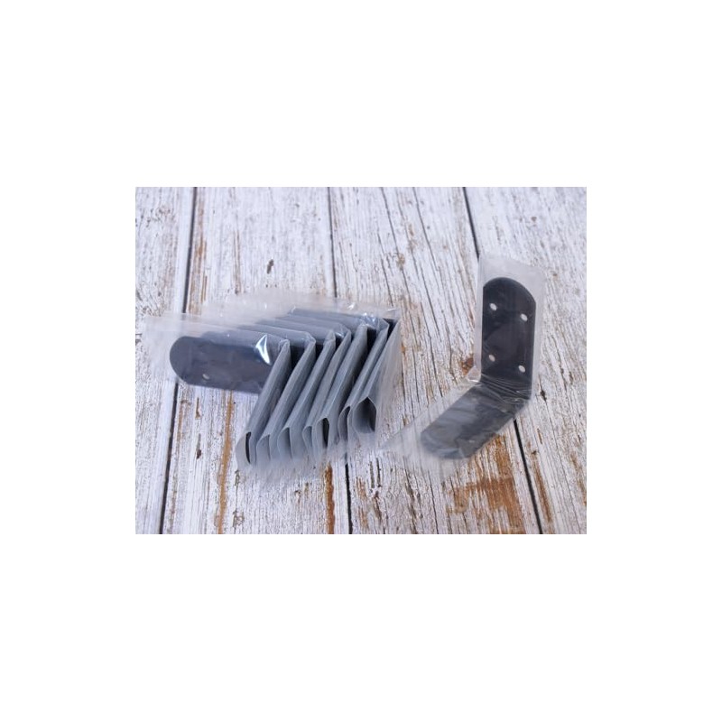 Rmdusk 8Pcs Heavy Duty Corner Braces Solid Metal 90 Degree