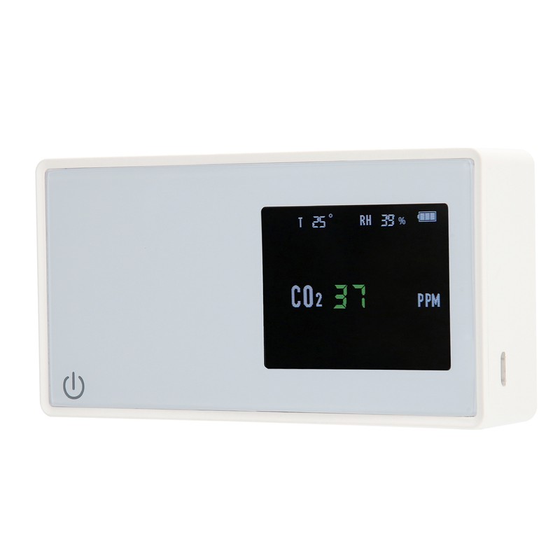 CO2 Monitor Professional Large Screen Display Carbon Dioxide Temperature Humidity