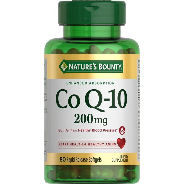 Natures Bounty CoQ-10, 200mg 80 cpsulas blandas, La coenzima Q-10