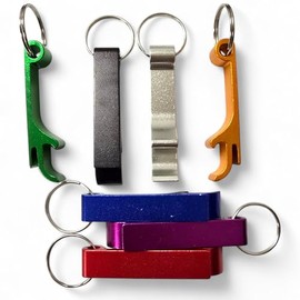 With Your Touch Bottle Opener Keyring Set, 10 Pieces, Multi-Colour, Wedding and Party Favours (Mix Colours)