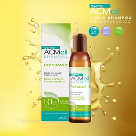 DermoACM Shampoo Oil for Strengthening and Repairing for Men and Women for Fine, Thin, Brittle Hair, Frequent Washing, Anti Hair Loss Aid, 200ml