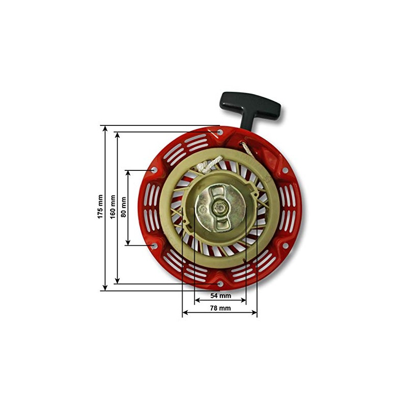 Spare Part Petrol Gasoline Engine Gasoline Recoil Starter for 6,5