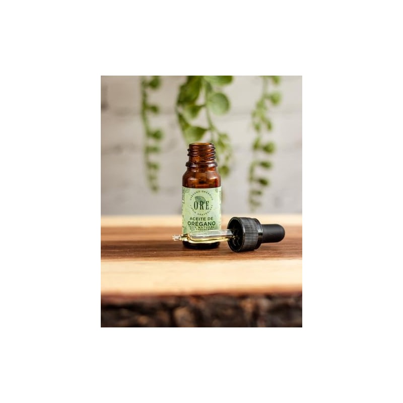 ORE Aceite de Orégano Orgánico, 80% Carvacrol, 100% Natural, Gotas,