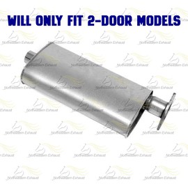 Exhaust Muffler Compatible for 2000-2004 Chevy Blazer 4.3L | Northeastern Exhaust | Free Gasket and Clamp Included | Direct-Fit Replacement | 2 Door Models