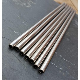 "8.5" Stainless Steel Metal Straw Pk25"