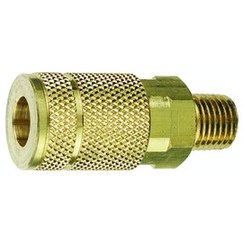 Tru-Flate 13-125 1/4" T Design x 1/4" MNPT Brass Coupler