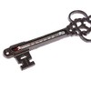 HOMESCAPES Brown Cast Iron Garden Thermometer Wall Mounted Ornate Key