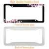 Cherry Blossom License Plate Frame Pink License Plate Cover Funny