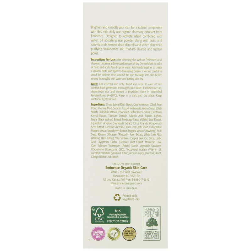Eminence Strawberry Rhubarb Dermafoliant, 4.2 Ounce