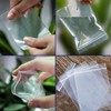 100 Clear Plastic Bags - Quality Resealable Grip Self Seal