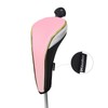 Andux 3Pcs/Set Gold Golf Hybrids Club Head Covers with Dial