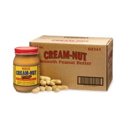 Case of Cream Nut Natural Smooth Peanut Butter - (6 Jars)