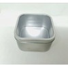 Generic Square Metal Tin Box Storage Containers with Windowed Lids