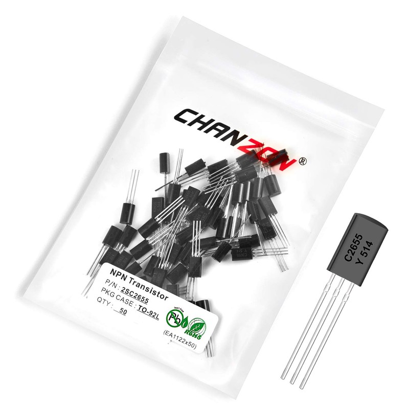 Chanzon Pack of 50 2SC2655 TO-92L NPN Transistor 2A