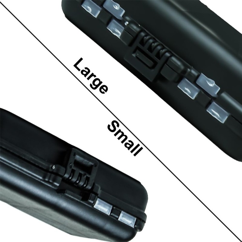 Small, Compact Fishing Tackle Box: Hooks, Lures, Baits Storage Container,
