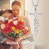 TALYKONG Mother Faith Cross Necklace Mothers Day Gifts for Mom