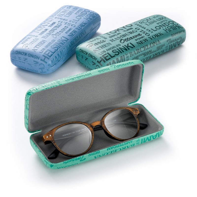 FEFI - Hard Case Glasses Case with Elegant Embossing -