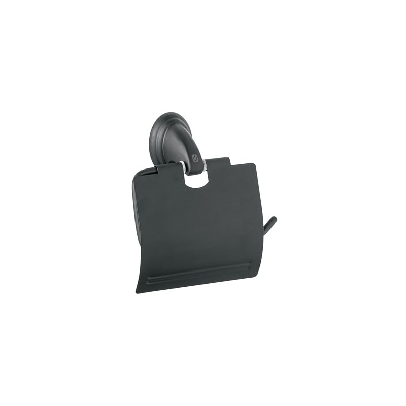 Foset Aqua AQA-82M, Portarrollo metálico Acabado Negro Sistema de Montaje