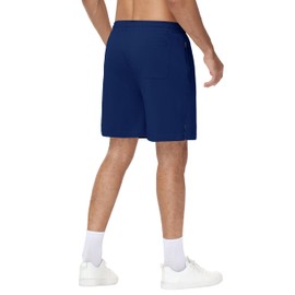 JWM - Pantalones cortos para hombre de 5 pulgadas, 7 y 9 pulgadas, de algodón por encima de la rodilla, cómodos y casuales, Azul Real, M
