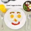 3-in-1 Egg Poachers, Non Stick Stainless Steel Grids, Quick Cooking,