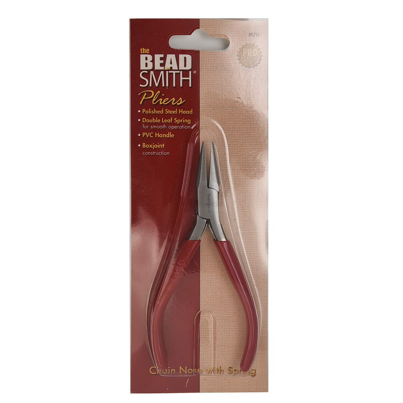 The Beadsmith Slim Line Chain Nose Pliers, 4.75 inches (120mm)
