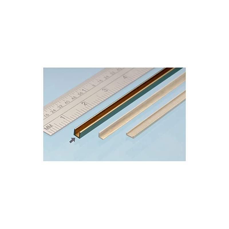 Albion Alloys Brass U Channel 1.5mm # 2