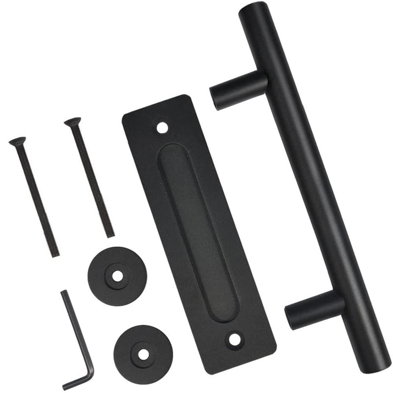 YANGHX Barn Door Handle Heavy Duty 30CM Pull and Flush