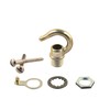 Ceiling Rose Hook Plate 75mm Diameter with Matching Screws Raw