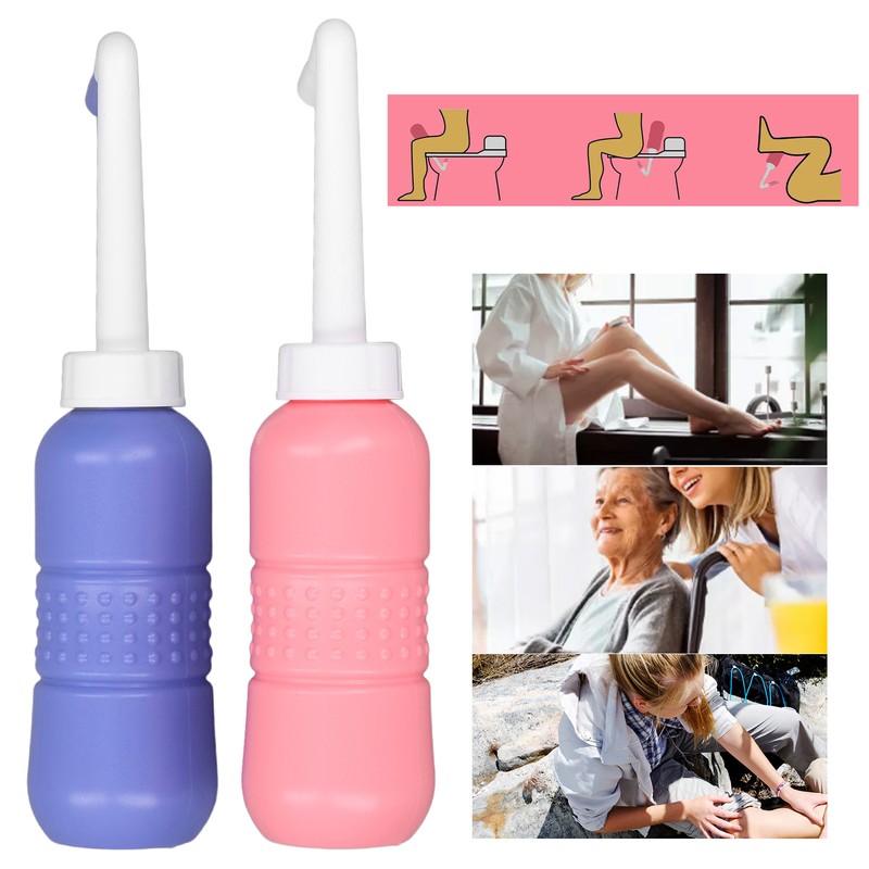 2Pcs Portable Handheld Bidet 450ML Strong Elastic Light Weight Large
