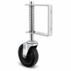 4 Inch Heavy Duty Rubber Gate Caster – Spring-Damped Universal