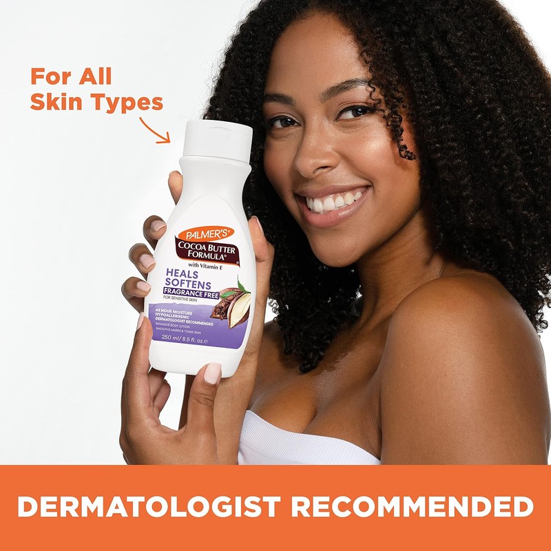 Cocoa Butter Lotion - Fragrence Free - 8.5 oz.