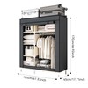 ArluKin Portable Wardrobe Closet Durable and Easy to Assemble Heavy