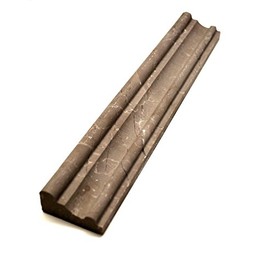 2x12 Fume Smoky Brown Marble Chair Rail Cornice Molding Wall Trim