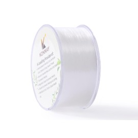 KONMAY Clear Fishing Line with Case, 0.3 mm/300 Metres Monofilament Nylon Thread, Strong Nylon Line, Transparent Fishing Line, Ultra Thin Tear-Resistant Cord for DIY Crafting, Jewellery Crafting,