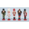 5 Wooden Hanging Nutcracker Christmas Decorations by Christmas Decorations