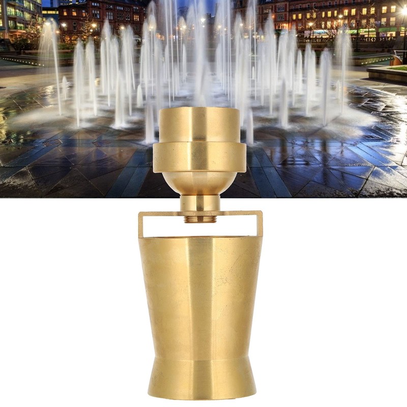 Water Fountain Nozzle Spray, 1.5 Inch Female Thread, Brass, Easy