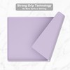 Rnivvi Silicone Coffee Mat, 12" x 19" Waterproof Raised Edge
