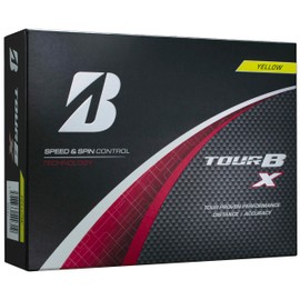 Bridgestone B4YXJ Tour B X Golf Balls, 2024 Model, Pack of 12, Yellow