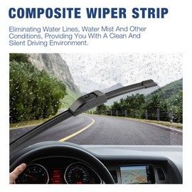 ICEXSNOW 26"+20"+14" Windshield Wiper Blades Replacement for Acura MDX 2020 2019 2018 2017 2016 2015 2014 Original Factory Quality Windshield Wiper Blades(Pack of 3)