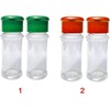 2pcs Salt and Pepper Shakers, Spice Container Reusable Plastic Clear
