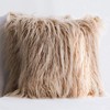 Ewolee Cushion Cover, 2 Pcs Faux Fur Cushion Covers Throw