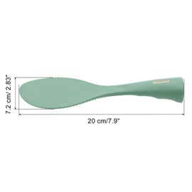 UXCell Silicone Rice Paddle and Spoon - Non-Stick, Heat Resistant, Blue